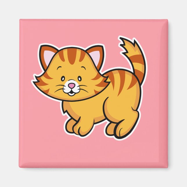 Tabby Cat Magnet (Vorne)