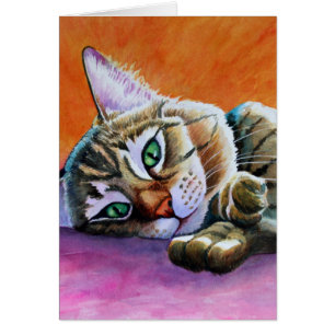 Tabby Cat mit Smooshy-Gesicht