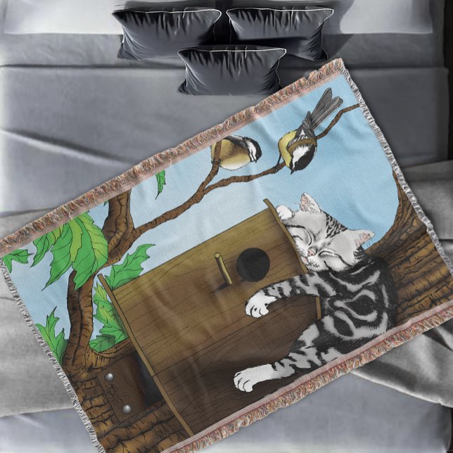 Tabby Cat Napping Birdhouse Decke (Von Creator hochgeladen)