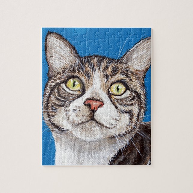Tabby Cat Painting (Vertikal)