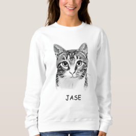 Tabby Cat Personalisiert Pet Lover Sweatshirt
