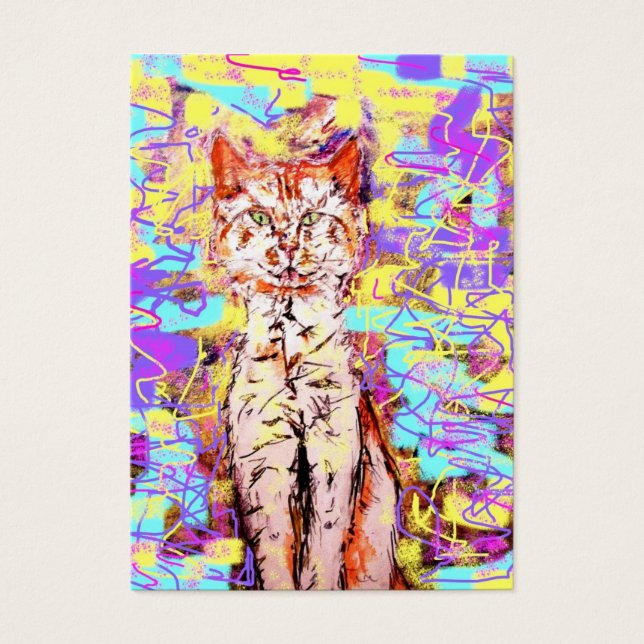 Tabby Cat Popart (Vorderseite)