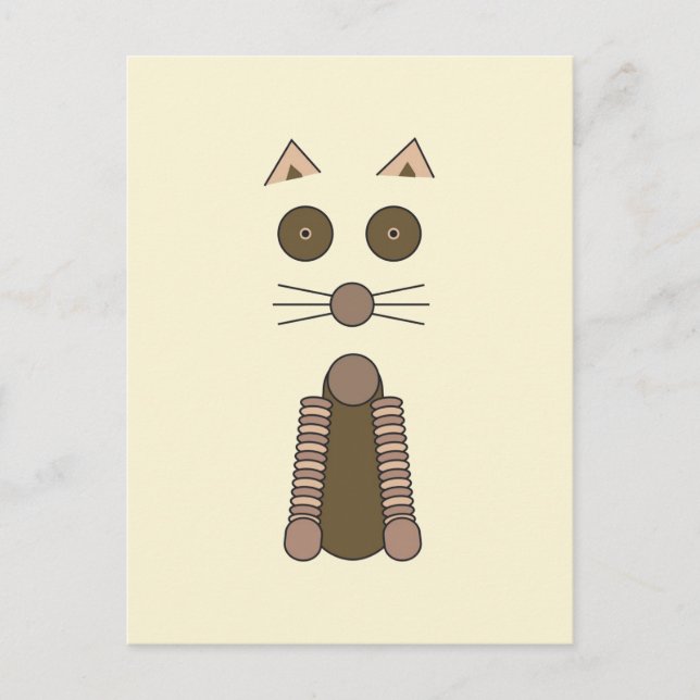 Tabby CAT Postkarte (Vorderseite)
