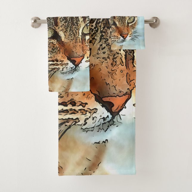 Tabby Cat RB Style Dessin Artistique (En situation)