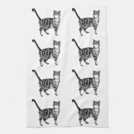 Tabby Cat Teetuch Geschirrtuch