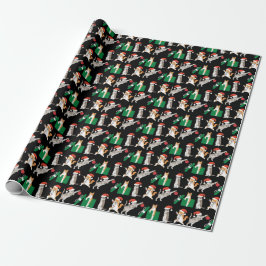 Tabby Cats Dekorieren Funny Albern Black Christmas Geschenkpapier