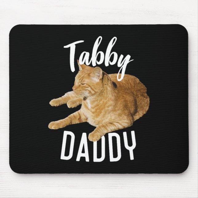 Tabby Daddy Organe Cat Cat Lovers Mousepad (Vorne)