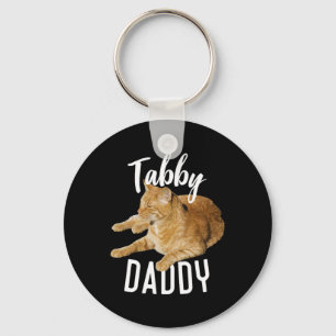 Tabby Daddy Organe Cat Cat Lovers Schlüsselanhänger