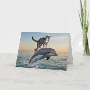 Tabby Dolphin Karte