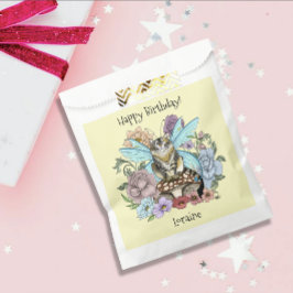 Tabby Fairy Cat Mushroom Floral Geschenktütchen