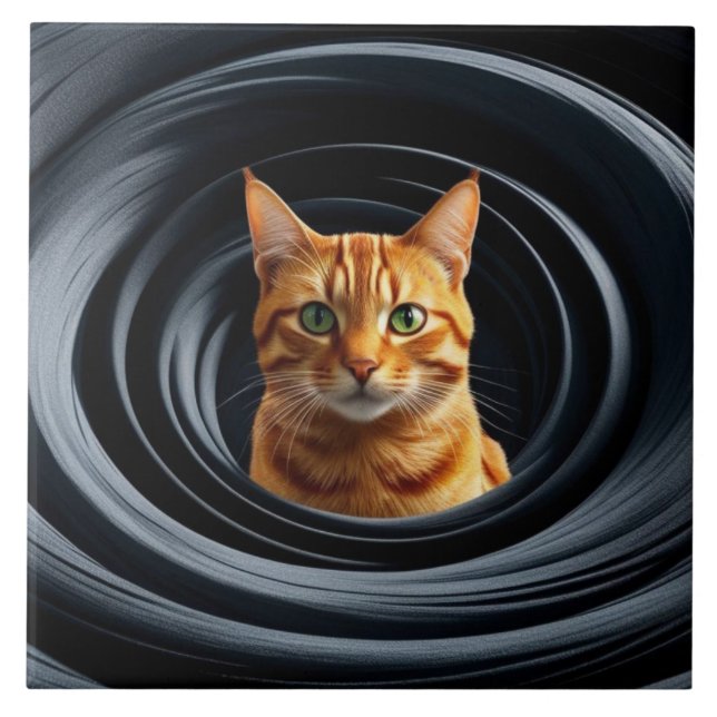 Tabby Gyre Decorative Tile Fliese (Vorderseite)