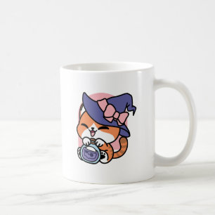 Tabby Hexentrank – Süßes Halloween-Katzendesign Kaffeetasse