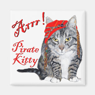 Tabby Katze Halloween Magnet