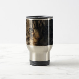 Tabby-Katze - rostfreier Stahl-Reise/Pendler-Tasse Reisebecher