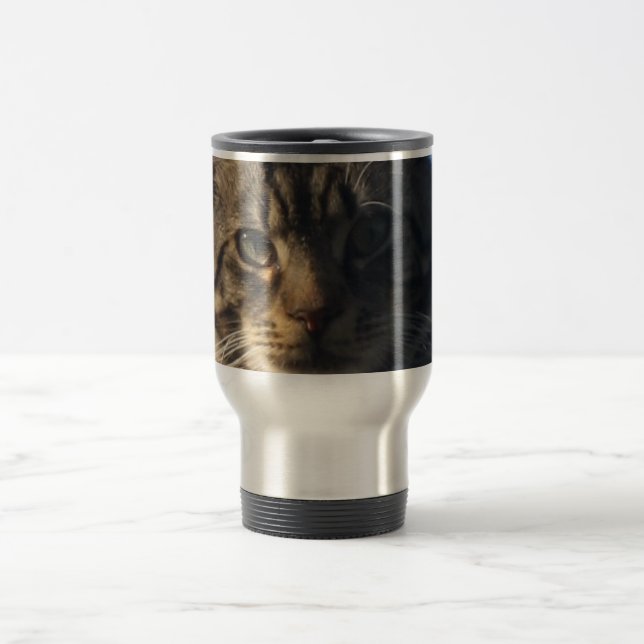 Tabby-Katze - rostfreier Stahl-Reise/Pendler-Tasse Reisebecher (Mittel)