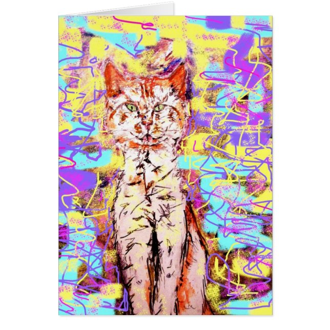 Tabby-Katzen-Popart (Vorne)