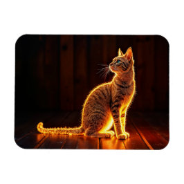Tabby Katzenwärme Licht Tier glühende Aura Magnet