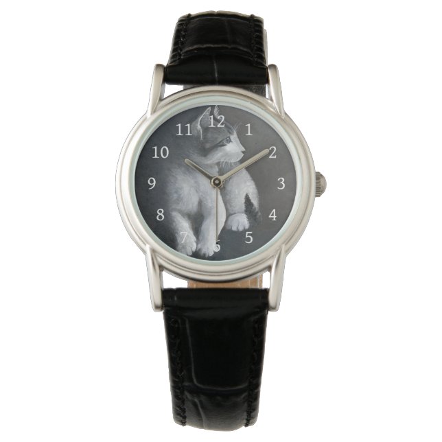 Tabby Kitten Armbanduhr (Vorderseite)