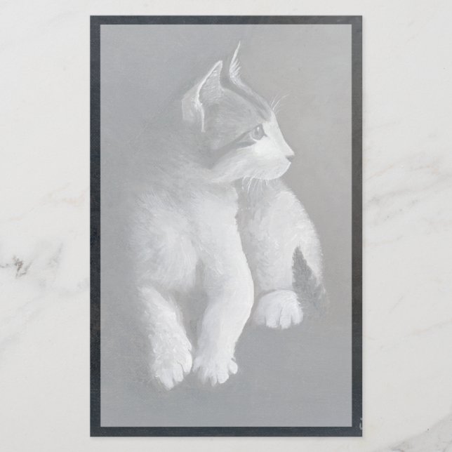 Tabby Kitten Briefpapier (Vorderseite)