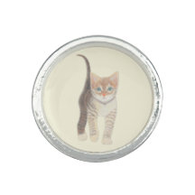 Tabby Kitten Foto Ring