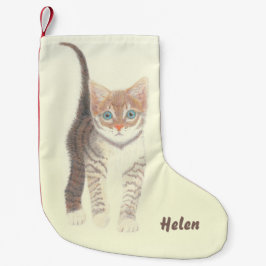Tabby Kitten Kleiner Weihnachtsstrumpf
