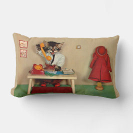 Tabby Kitten Sekretärin Lendenkissen