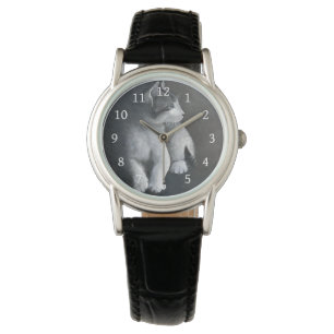 Tabby Kitten Wristwatch Armbanduhr