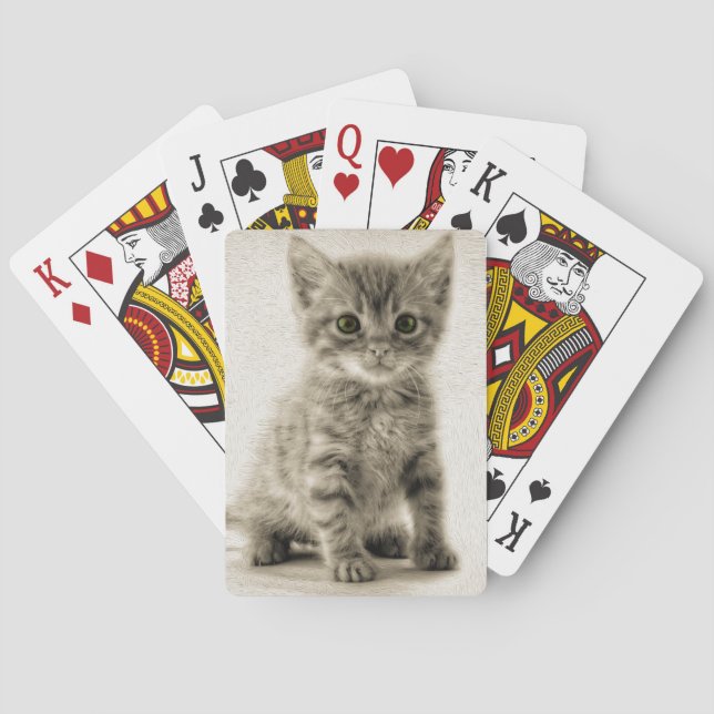 Tabby Kitty Spielkarten (Rückseite)