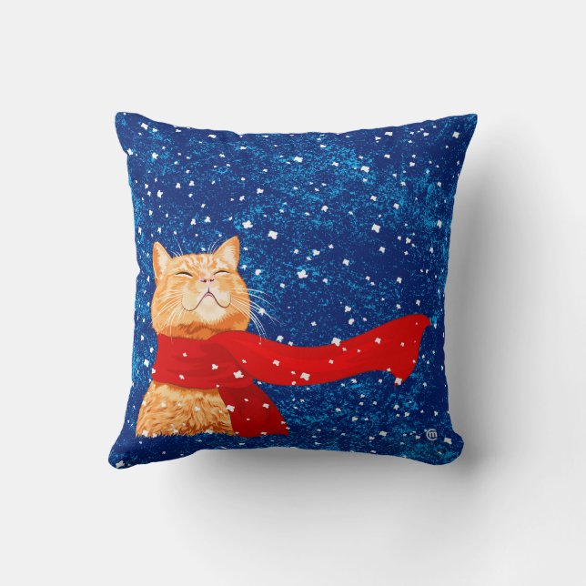 Tabby Lieben Snow Kissen (Rückseite)