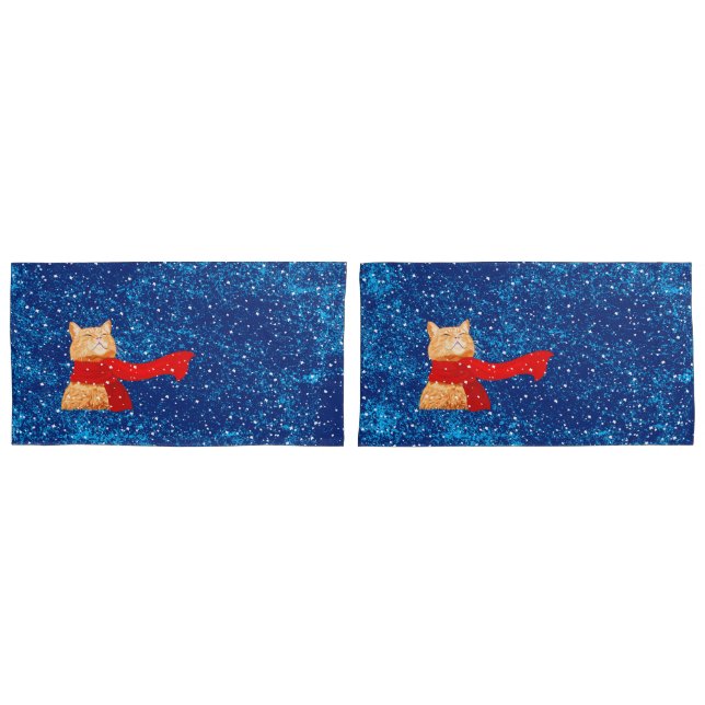 Tabby Lieben Snow Kissenbezug (Vorderseite-Set)