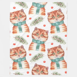 TABBY MIT FERIENSKARTEN FLEECEDECKE