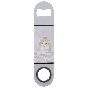 Tabby Orange Kitten Peinture - Art Chat original