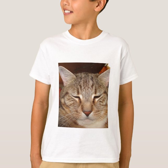 Tabby Tiger Cat T-Shirt (Vorderseite)