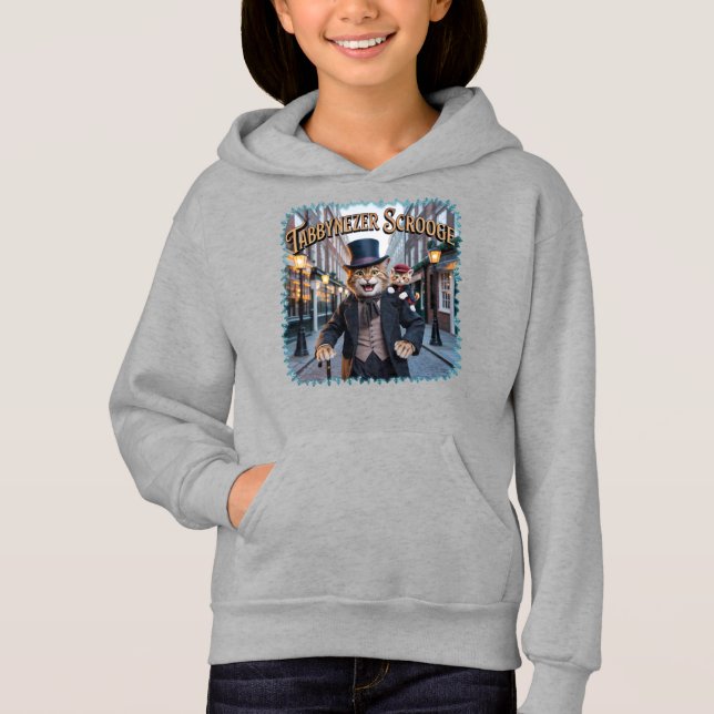 Tabbynezer Scrooge Illustration – Tabby Scrooge Hoodie (Vorderseite)