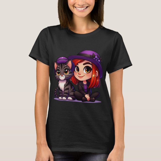 Tabbys Lila Haze T-Shirt (Vorderseite)