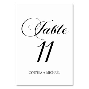 Tabelle 11 Moderne Script-Hochzeitsskripte-Tischnu Tischnummer