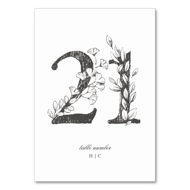 Tabelle 21 Schöne blumengezeichnete Traubenkleider Tischnummer (Vorderseite)