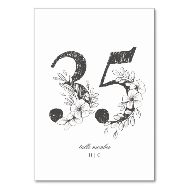 Tabelle 35 Schöne blumengezeichnete Traubenkleider Tischnummer (Vorderseite)