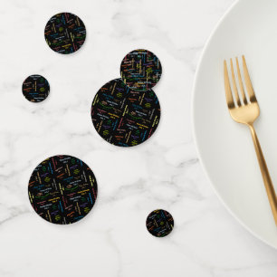 Tabelle Confetti Juli, 1 Geburtstag Konfetti