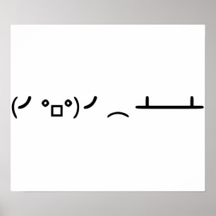 Tabelle drehen das Umdrehen von ASCIIEmoticon um Poster