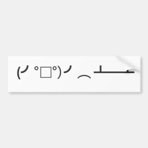 Tabelle drehen Emoticon um Autoaufkleber