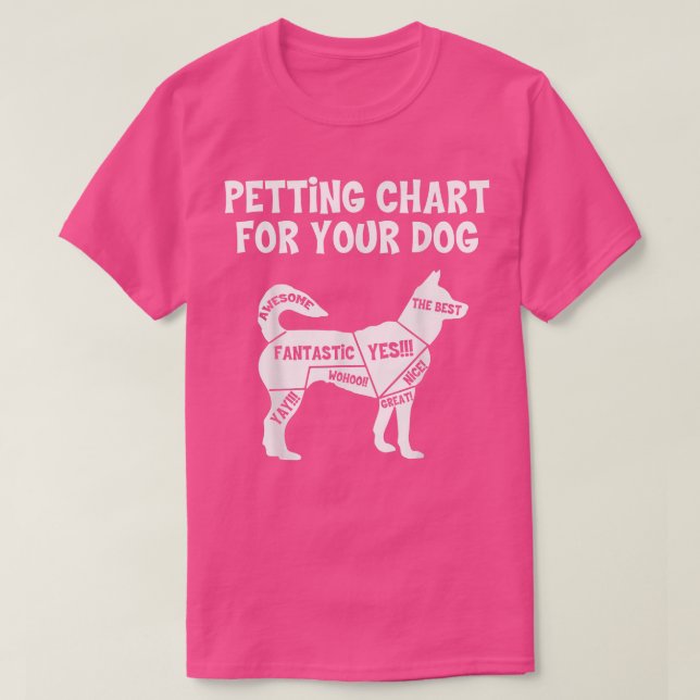 Tabelle für Hunde Hundebesitzer  T-Shirt (Design vorne)