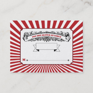 Tabelle # Platzkarten Circus Red