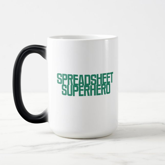 Tabelle Superheld Excel Datenmanagement-Design Verwandlungstasse (Links)