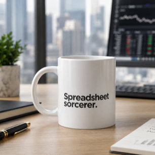 Tabelle-Zauberer Lustiges Geschenk für Kollegen Jumbo-Tasse