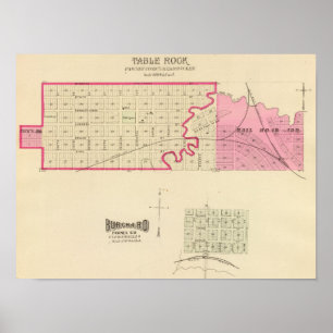 Tabellen-Felsen, Nebraska Poster