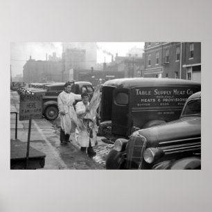 Tabellen-Versorgungs-Fleisch Co., Omaha: 1938 Poster