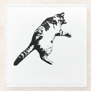 Tabellenbereich: Tabby-Kontur Glasuntersetzer