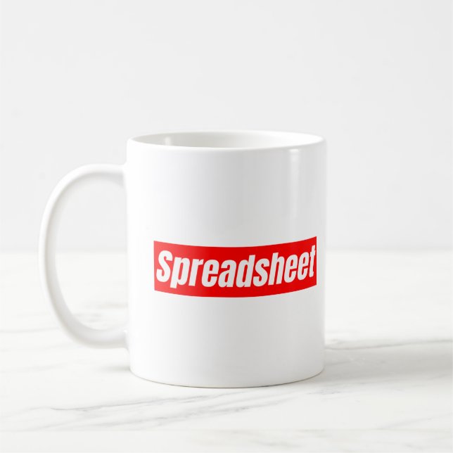 Tabellenkalkulation - Funny Accountant Kaffeetasse (Links)