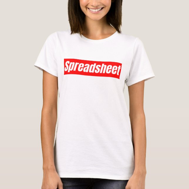Tabellenkalkulation - Funny Accountant T-Shirt (Vorderseite)